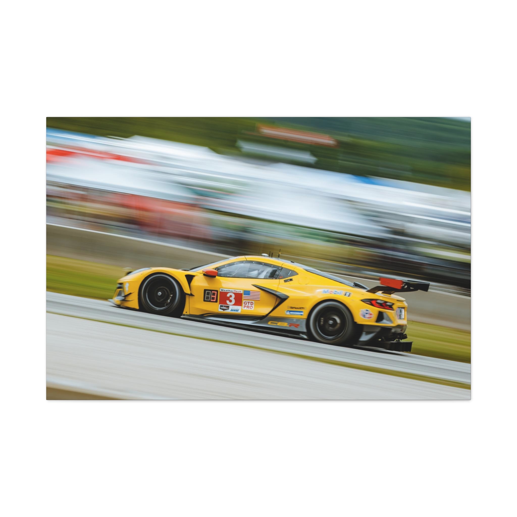 Corvette C8R at The Carousel - Road America Canvas