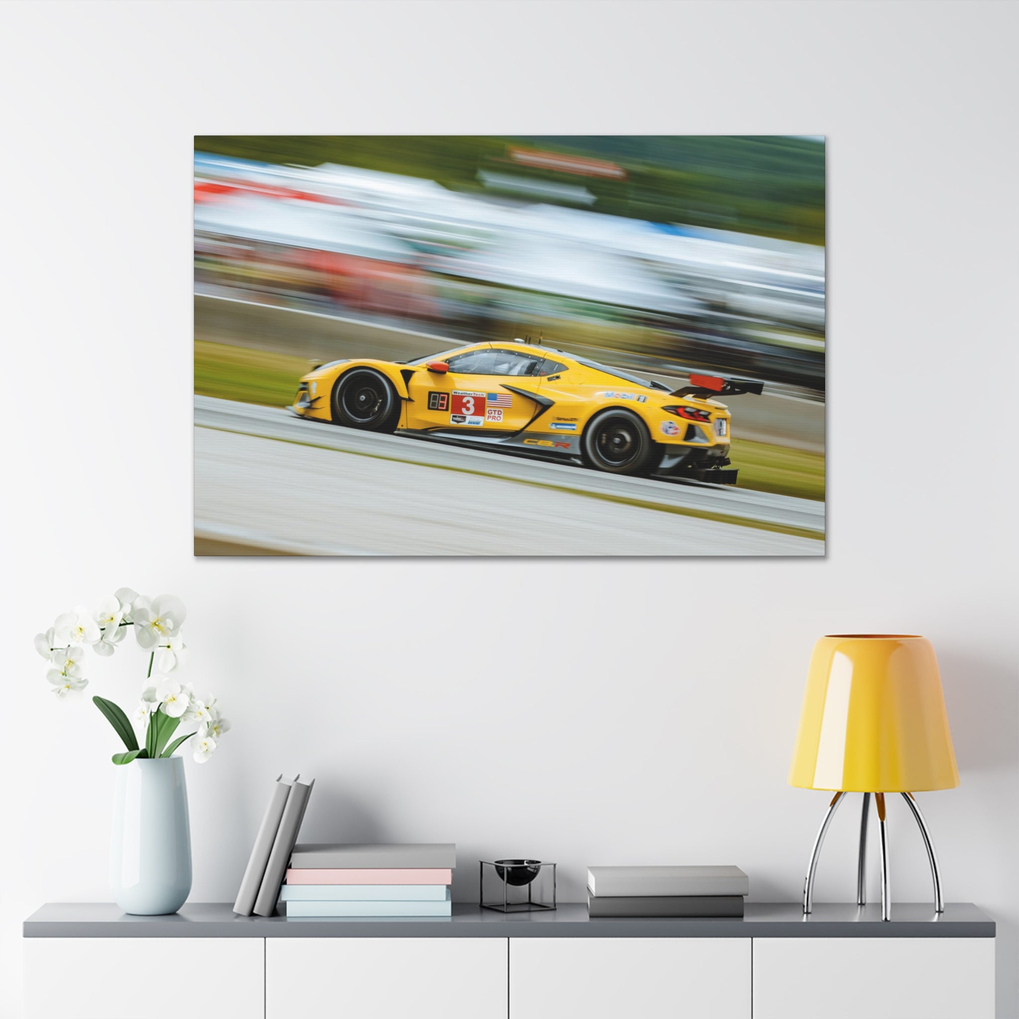 Corvette C8R at The Carousel - Road America Canvas