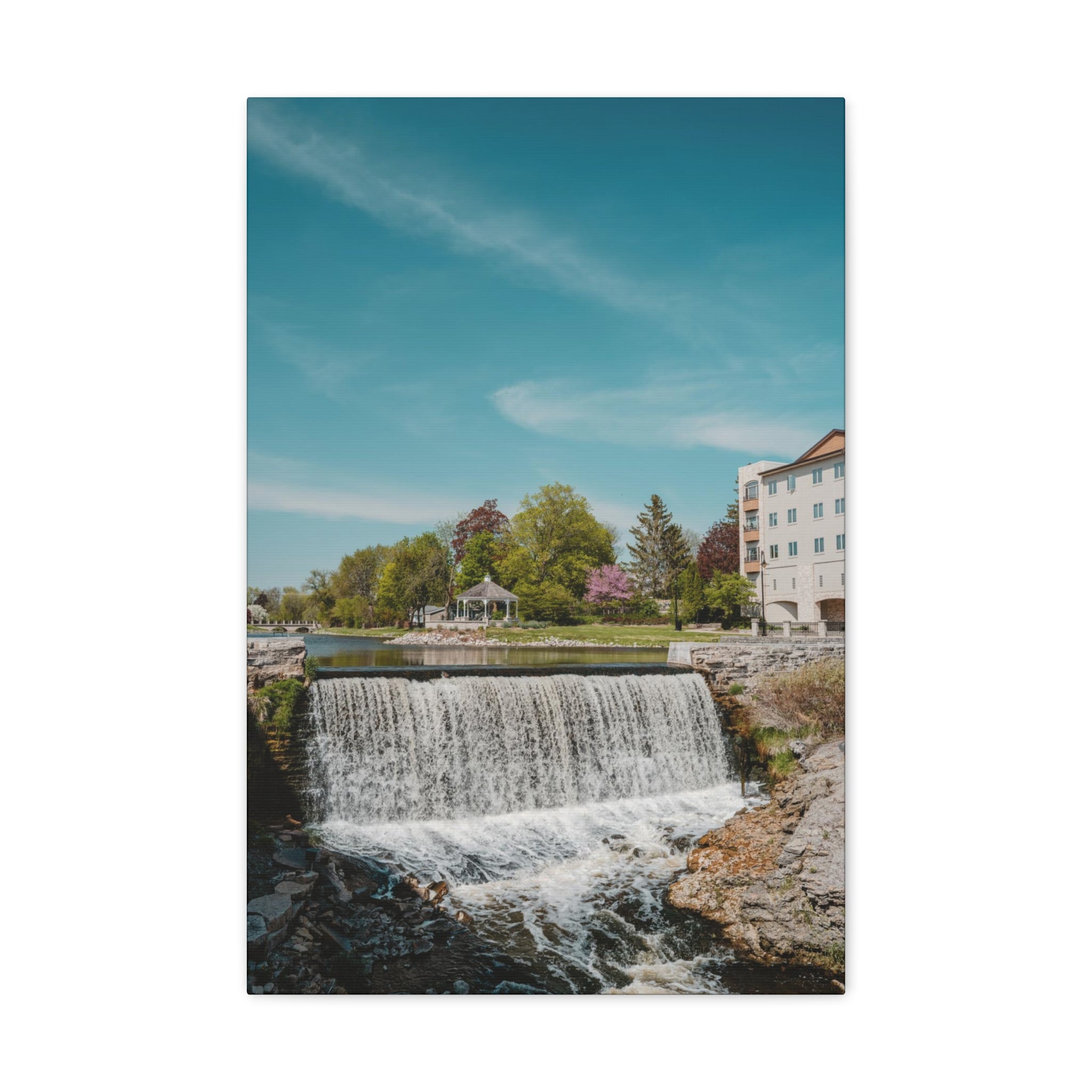 Menomonee Falls, WI Waterfall Canvas