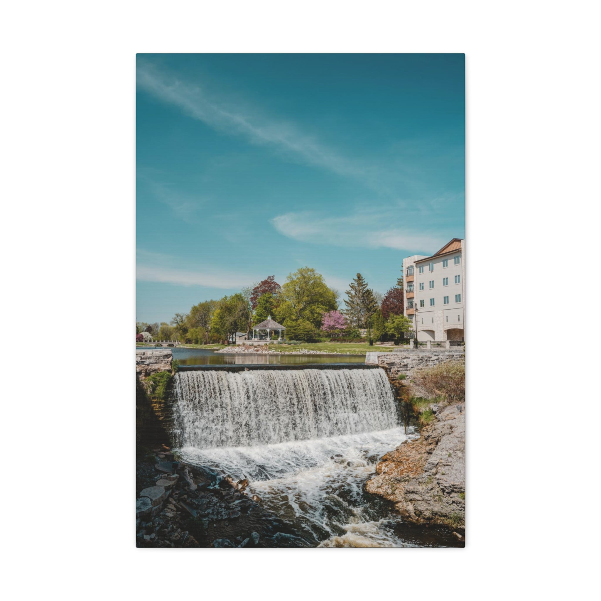 Menomonee Falls, WI Waterfall Canvas