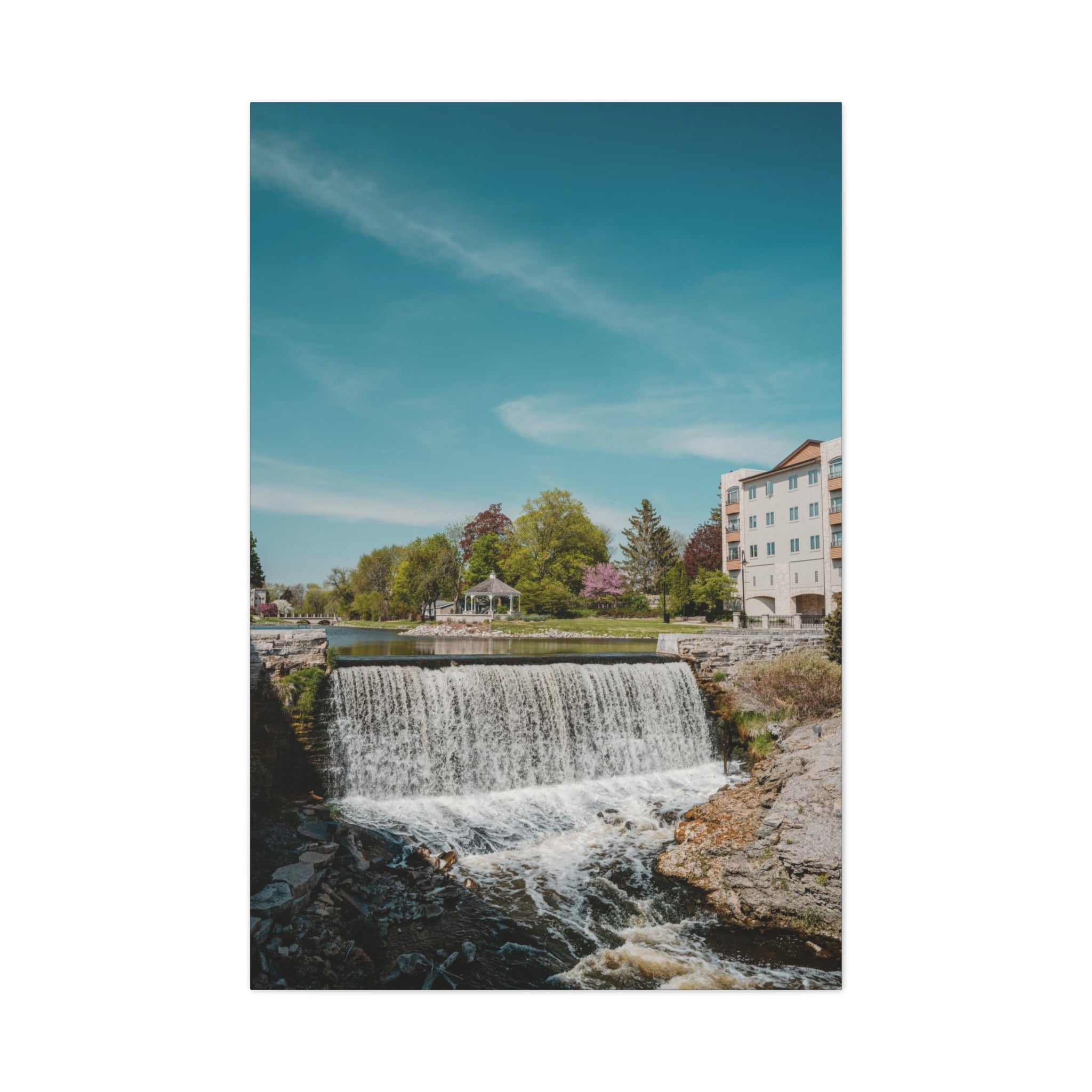 Menomonee Falls, WI Waterfall Canvas