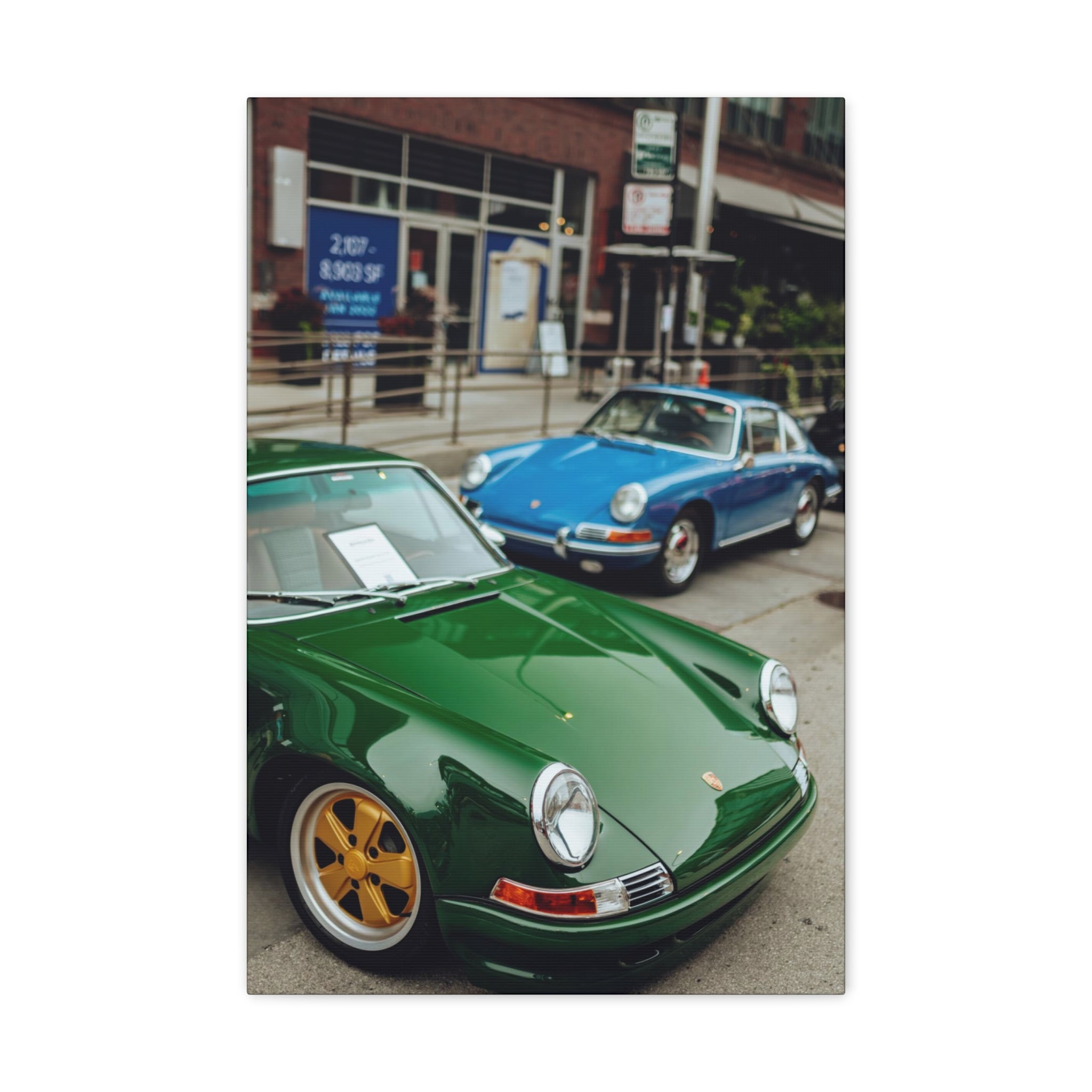 Colors of Porsche - Checkeditoutchicago Canvas