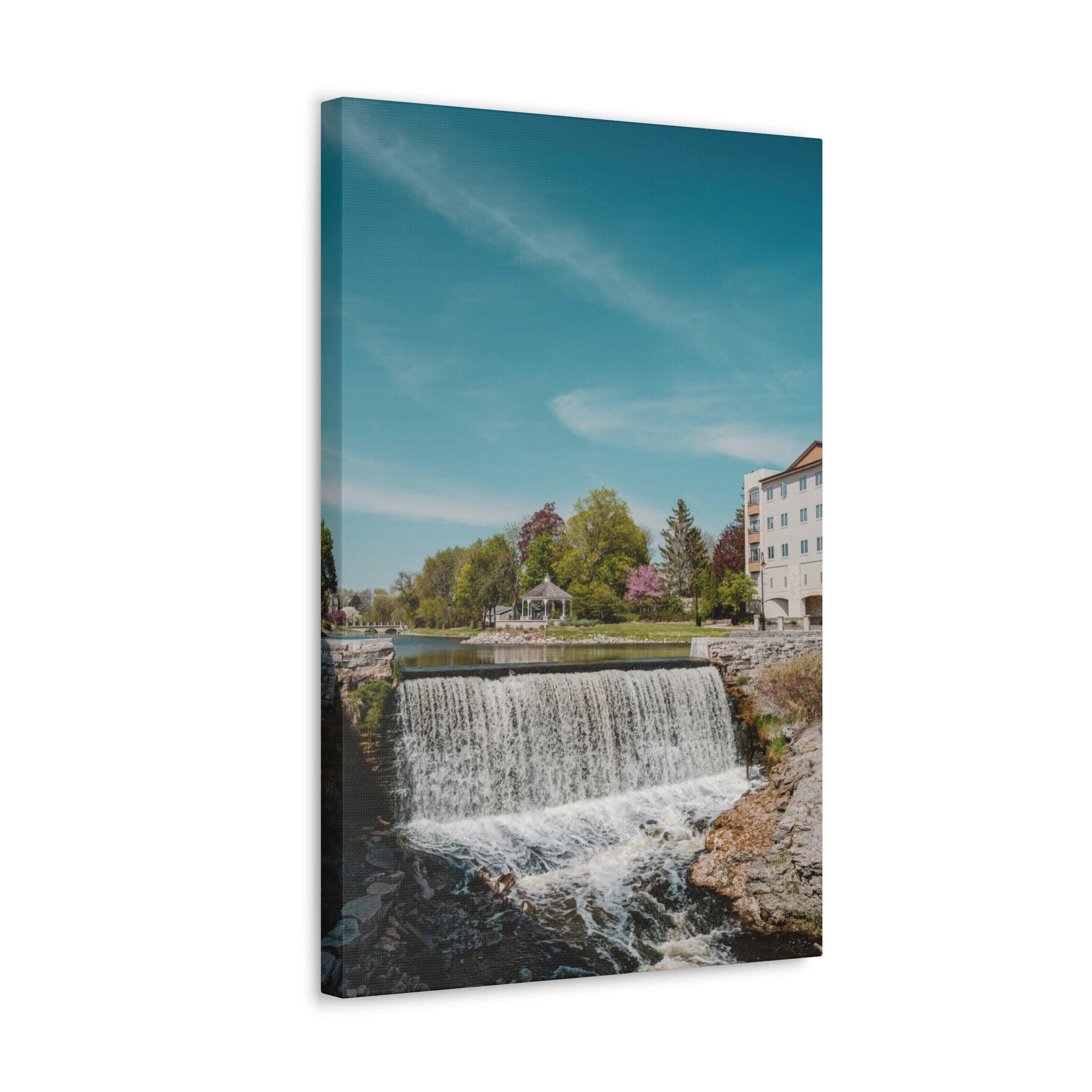 Menomonee Falls, WI Waterfall Canvas