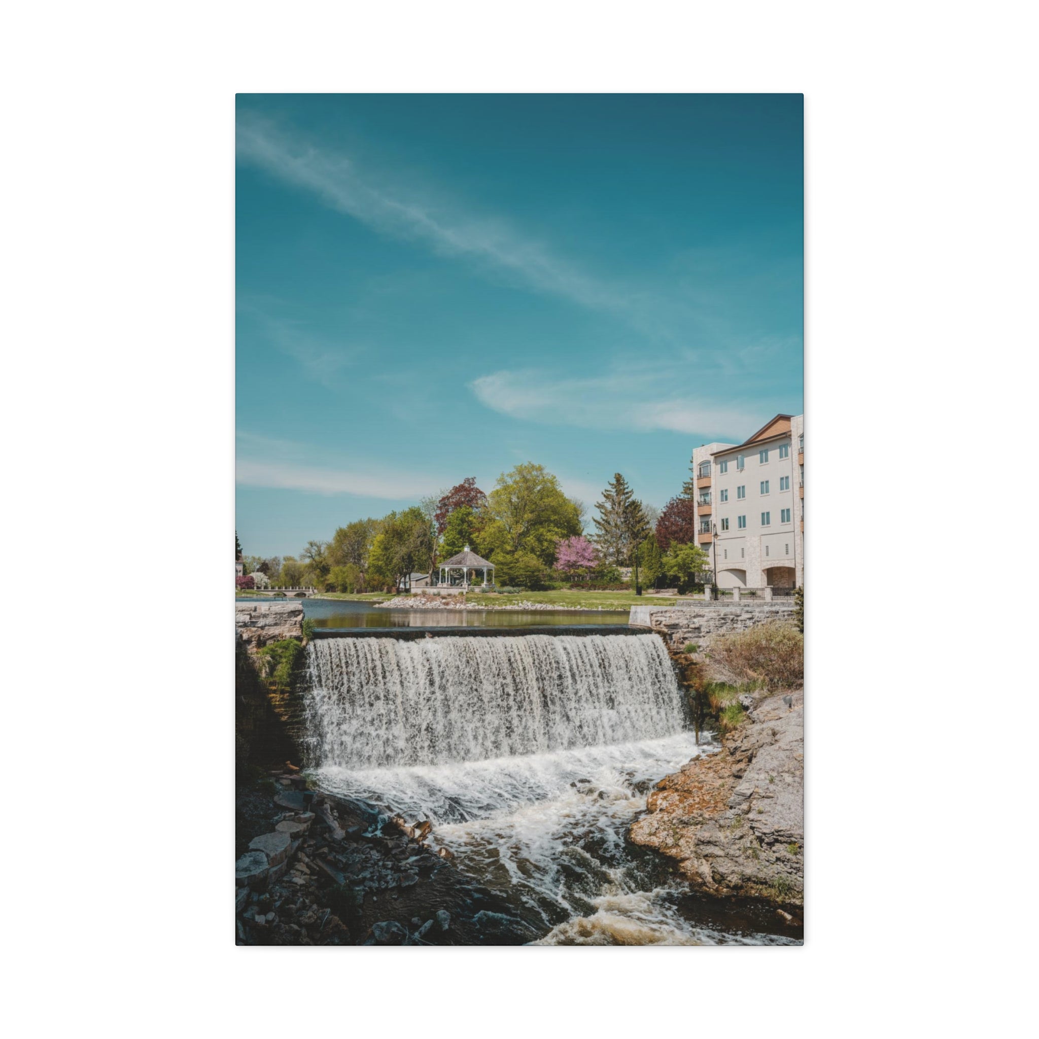 Menomonee Falls, WI Waterfall Canvas