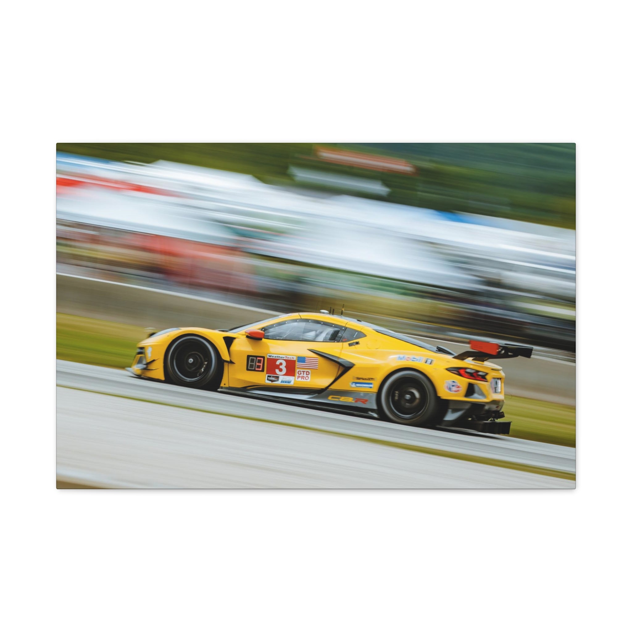 Corvette C8R at The Carousel - Road America Canvas