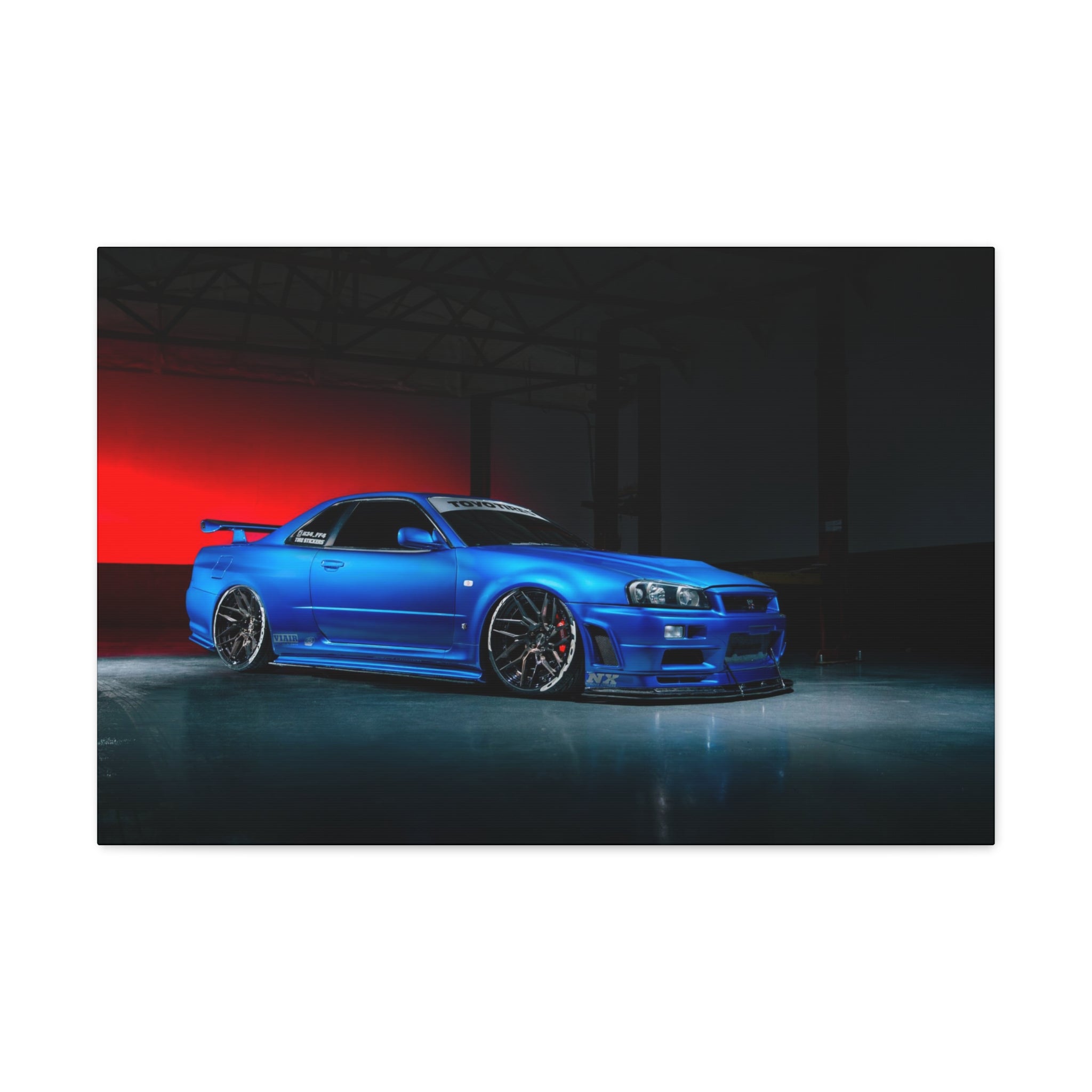 Fast and Furious R34 Skyline Print - Canvas