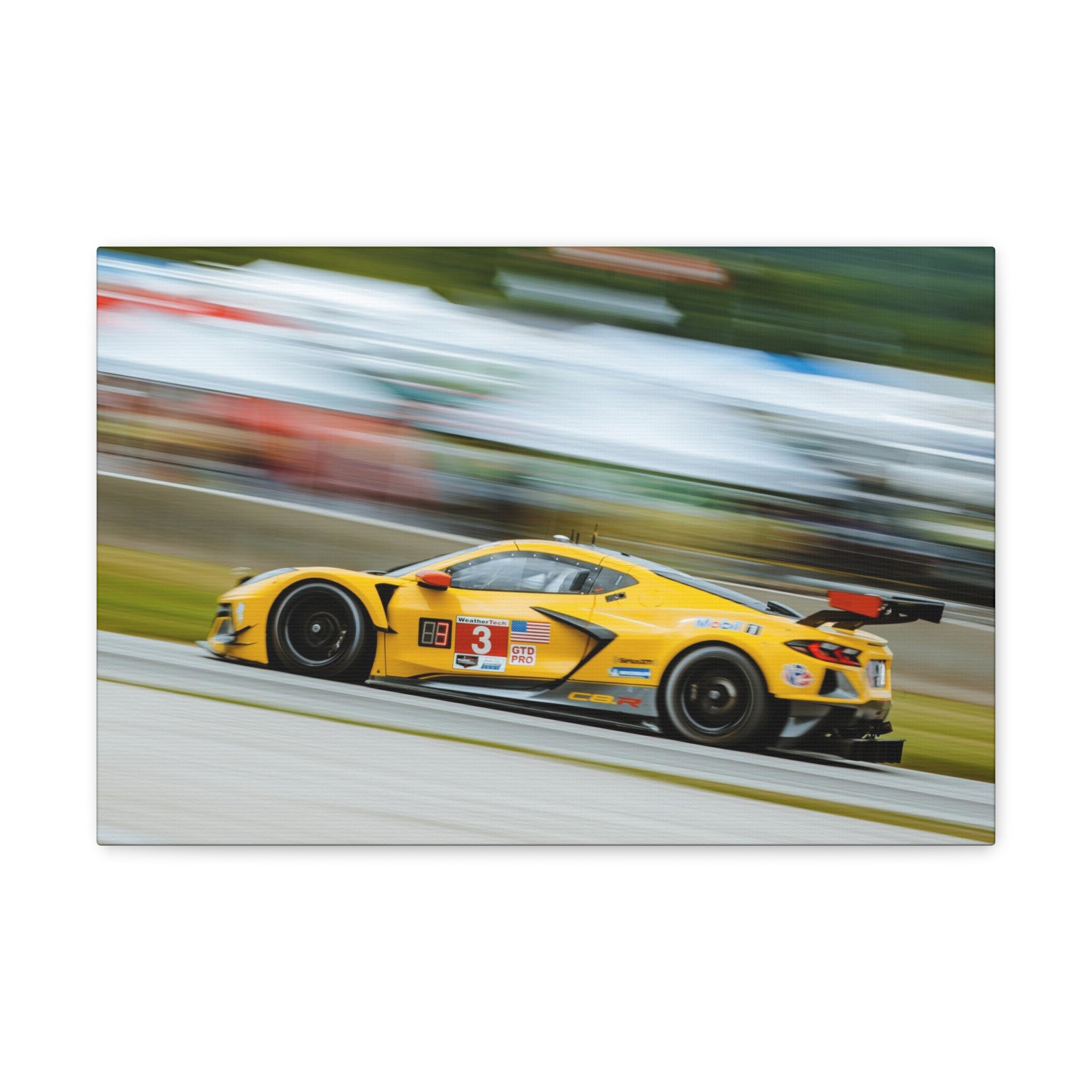 Corvette C8R at The Carousel - Road America Canvas