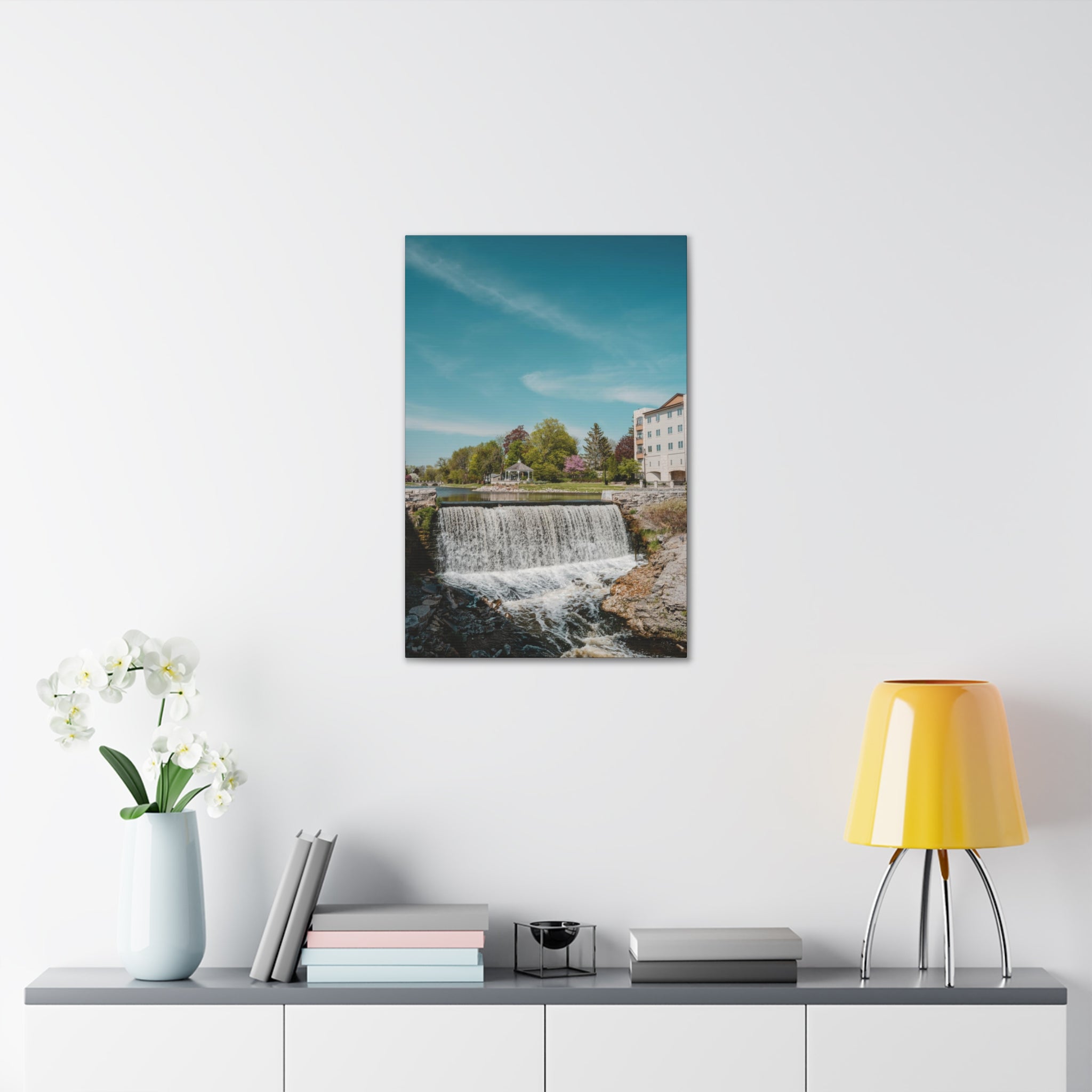 Menomonee Falls, WI Waterfall Canvas