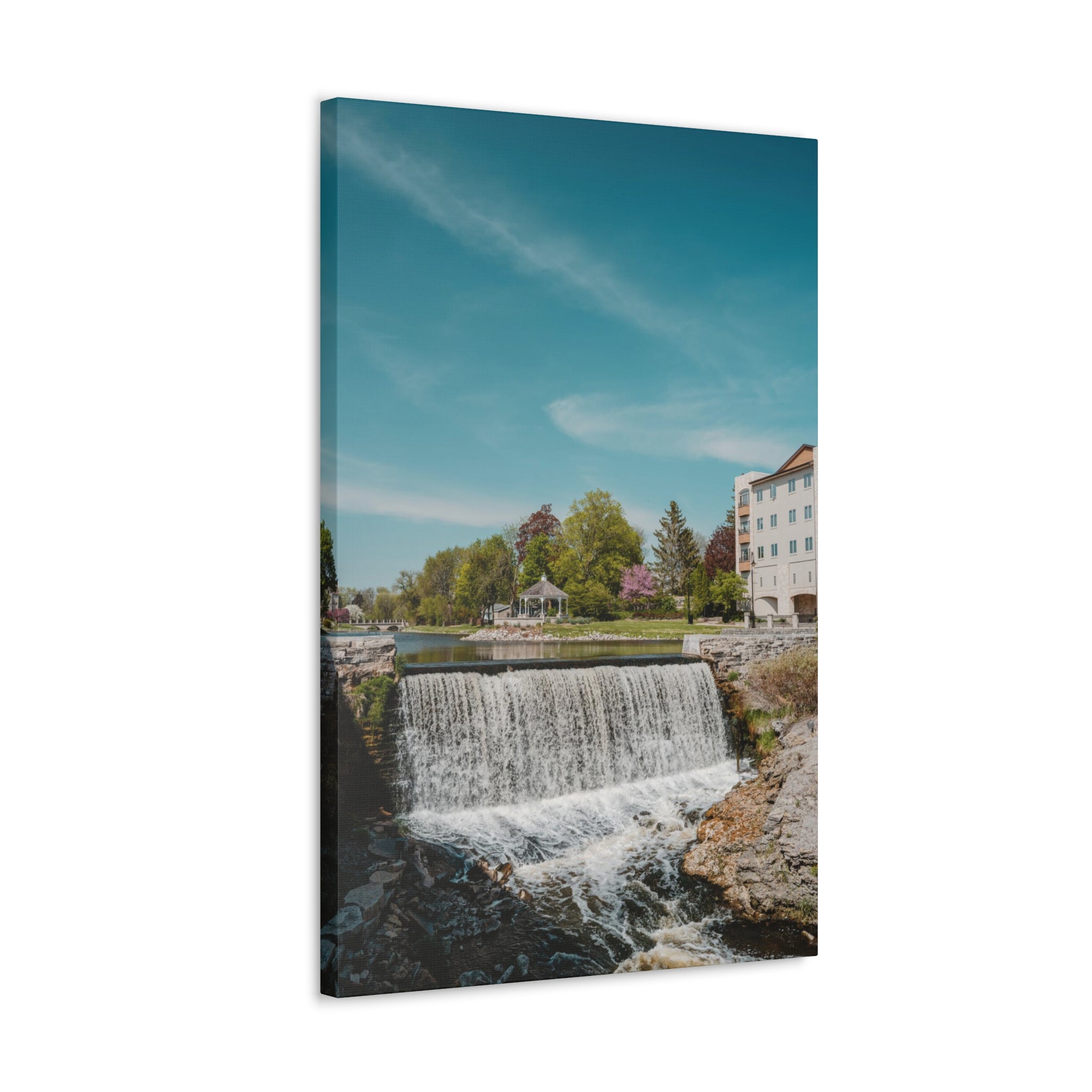 Menomonee Falls, WI Waterfall Canvas