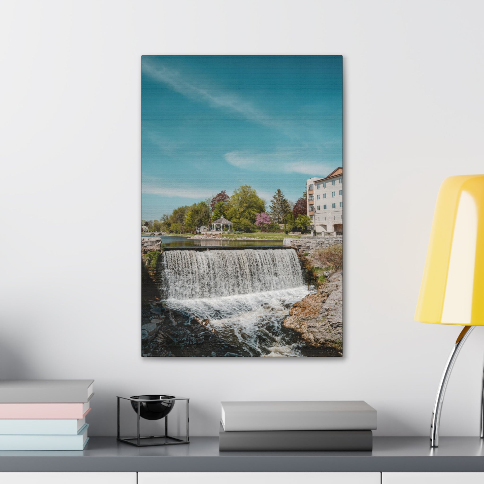 Menomonee Falls, WI Waterfall Canvas