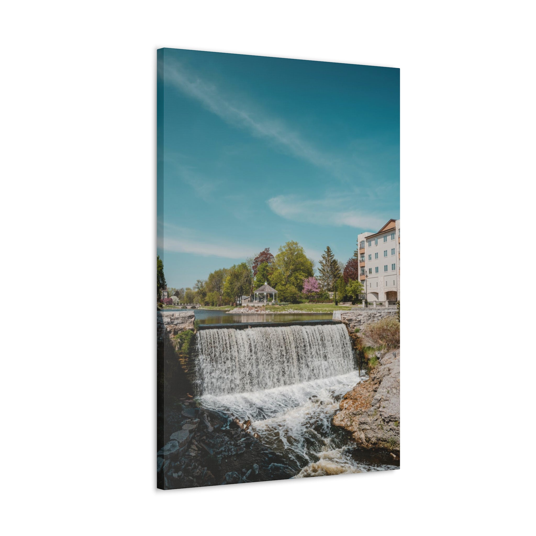 Menomonee Falls, WI Waterfall Canvas