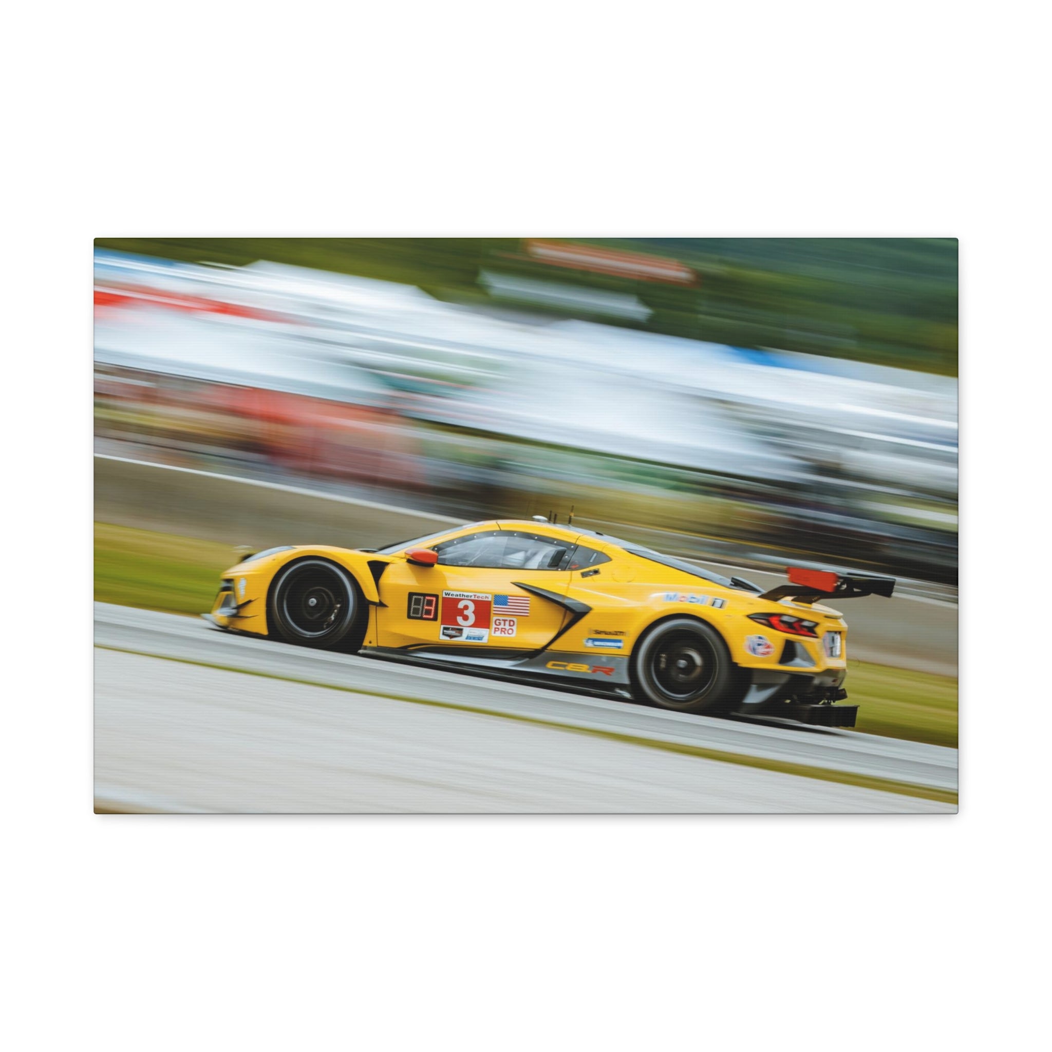 Corvette C8R at The Carousel - Road America Canvas