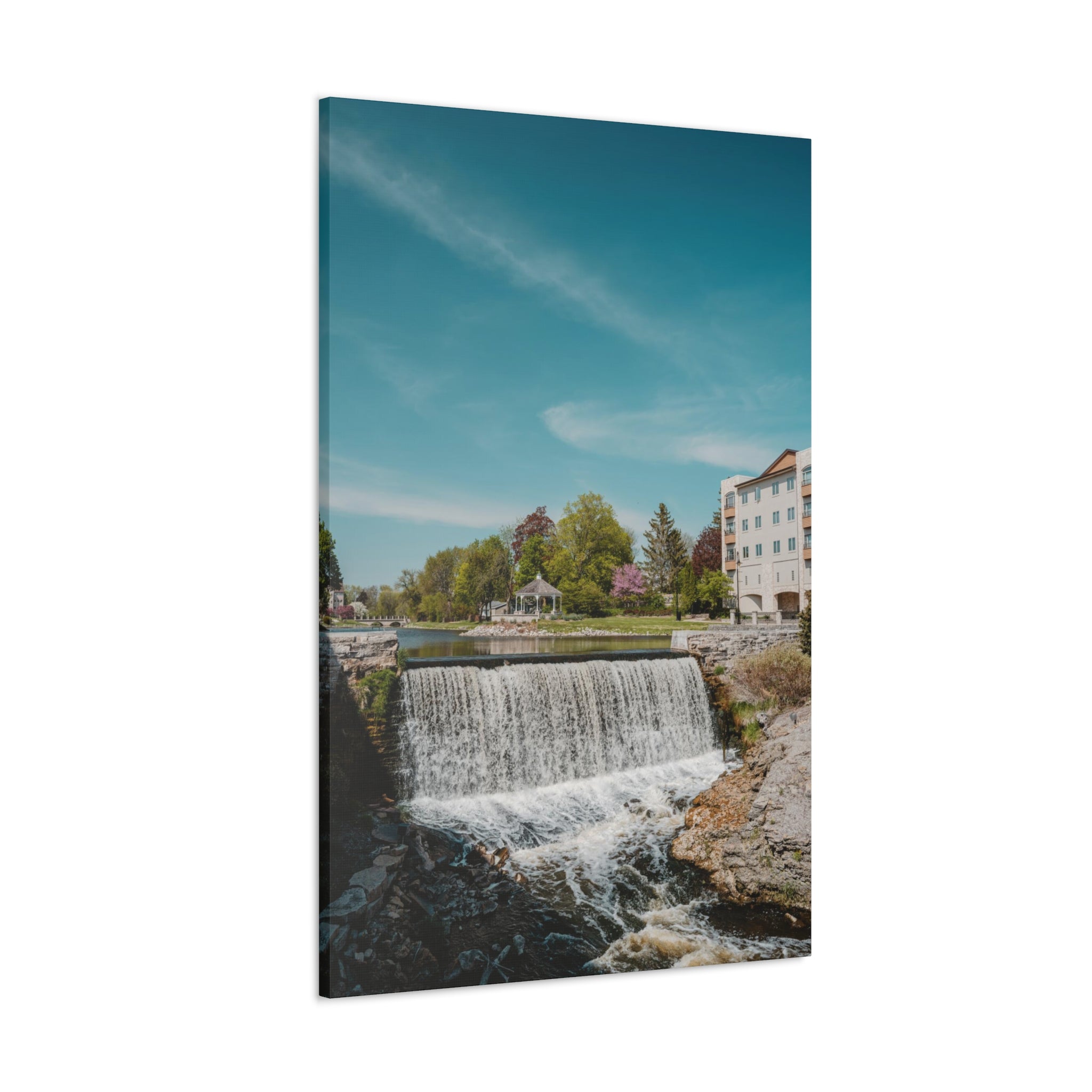 Menomonee Falls, WI Waterfall Canvas