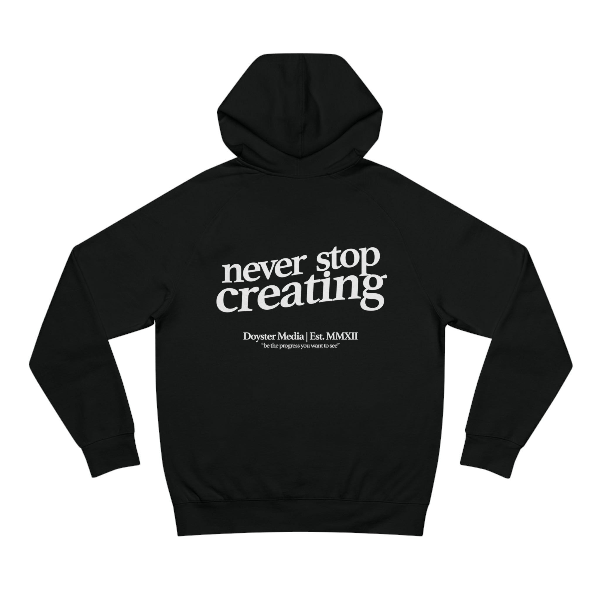 Medium-Weight Never Stop Creating 90s Style Hoodie