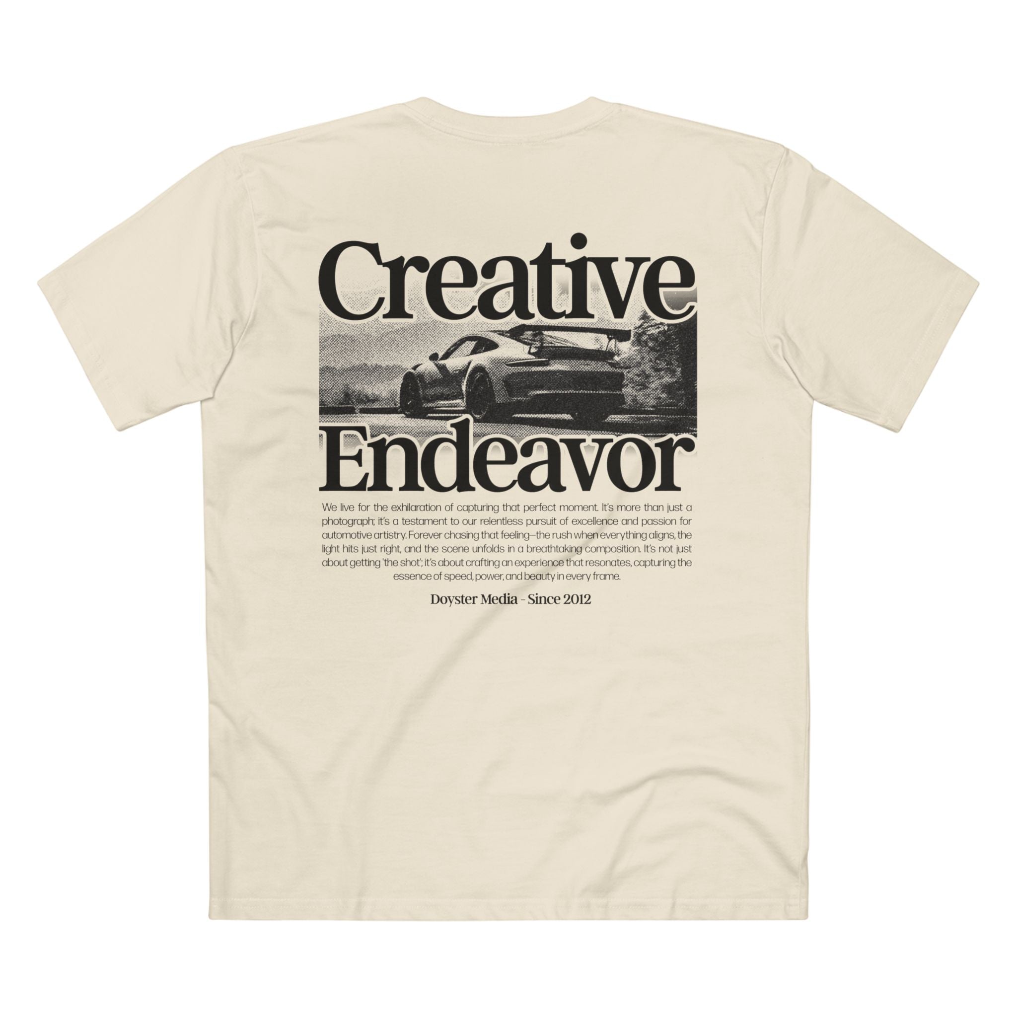 "Creative Endeavor" Natural Tee