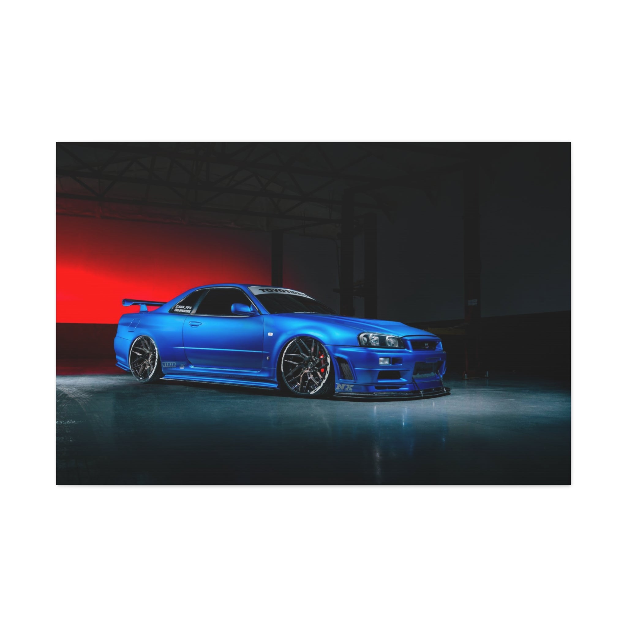 Fast and Furious R34 Skyline Print - Canvas