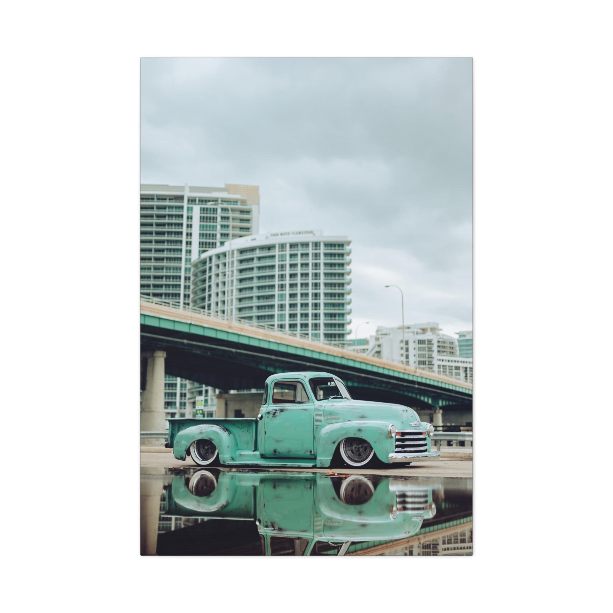 Max's 1950 Chevy in Miami - Canvas